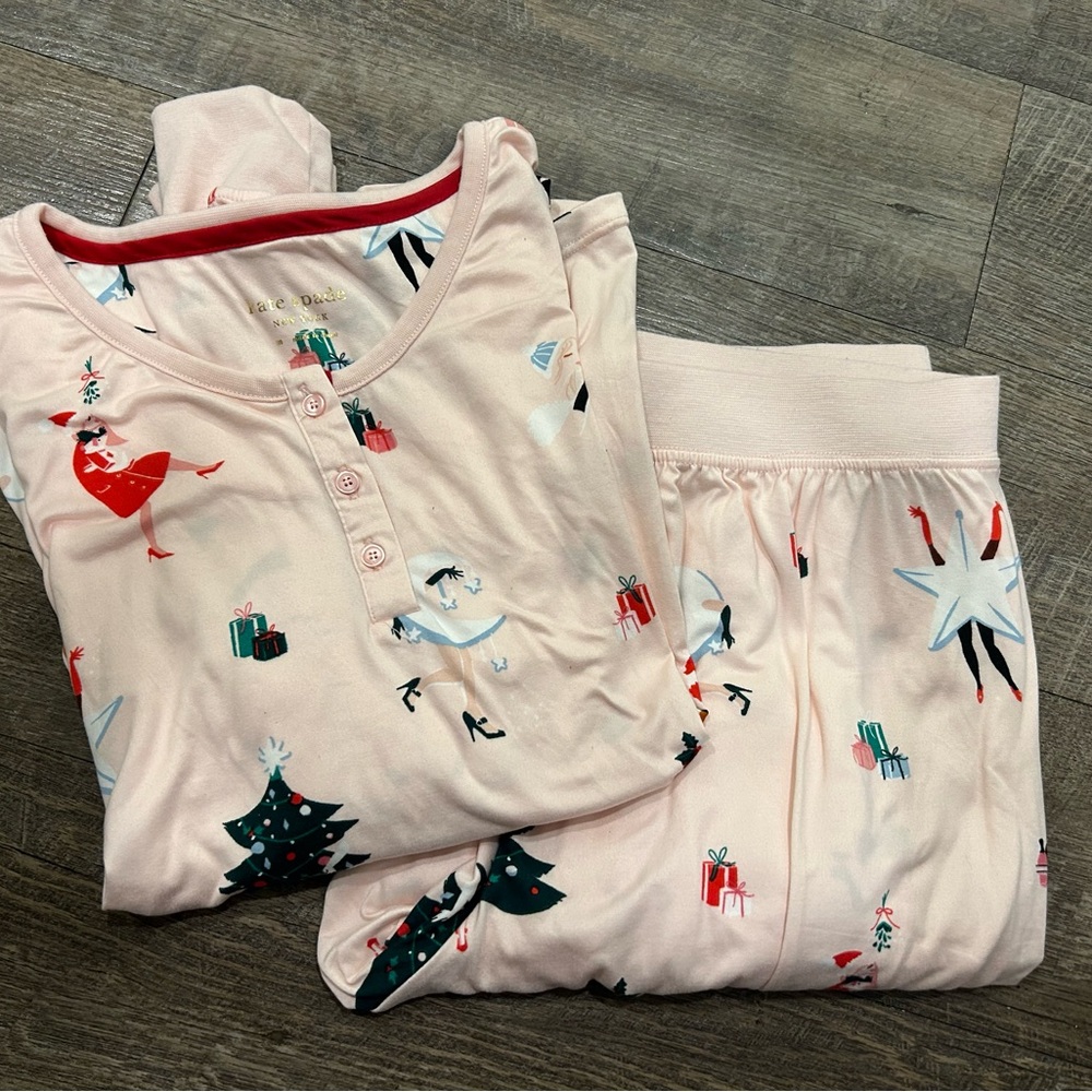 Kate Spade Women’s (Light Pink) Christmas Pajama Set